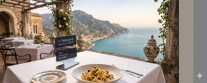 Creazione siti internet ottimizzati per ristoranti eleganti e bistrot a Ravello
